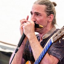 Amaury Faivre @ Camping Blues Amaury Faivre (vocals, guitar, harmonica). Amaury Faivre @ Camping Blues Festival, Clos de la George, Yvorne (VD), Switzerland, 21.06.2025. .(c) Christophe...
