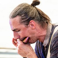 Amaury Faivre @ Camping Blues Amaury Faivre (vocals, guitar, harmonica). Amaury Faivre @ Camping Blues Festival, Clos de la George, Yvorne (VD), Switzerland, 21.06.2025. .(c) Christophe...