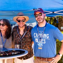 Ambiances @ Camping Blues Dylan Karlen (Président Chablais Blues Connection). Bénévoles., organisateurs, invtés. etc. @ Camping Blues Festival, Clos de la George, Yvorne (VD),...