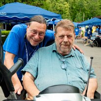 Ambiances @ Camping Blues Bénévoles., organisateurs, invtés. etc. @ Camping Blues Festival, Clos de la George, Yvorne (VD), Switzerland, 21.06.2025. .(c) Christophe Losberger
