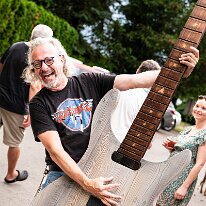 Ambiances @ Camping Blues Bénévoles., organisateurs, invtés. etc. @ Camping Blues Festival, Clos de la George, Yvorne (VD), Switzerland, 21.06.2025. .(c) Christophe Losberger