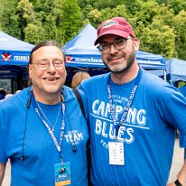 Ambiances @ Camping Blues Dylan Karlen (Président Chablais Blues Connection), Jean-Marc Etienne (Camping Blues). Bénévoles., organisateurs, invtés. etc. @ Camping Blues Festival, Clos de...