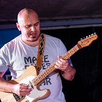 Got Blues? @ Camping Blues Marco De Florio (guitar, vocals). Got Blues? @ Camping Blues Festival, Clos de la George, Yvorne (VD), Switzerland, 21.06.2025. .(c) Christophe Losberger
