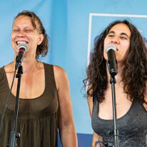 Jam Session @ Camping Blues Heike Wyler (vocals), Zazou Haifa (vocals) . Jam Session avec Pepper Blues @ Camping Blues Festival, Clos de la George, Yvorne (VD), Switzerland, 21.06.2025....