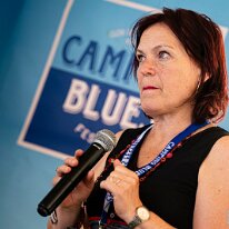 Jam Session @ Camping Blues Marion Fontana (vocals). Jam Session avec Pepper Blues @ Camping Blues Festival, Clos de la George, Yvorne (VD), Switzerland, 21.06.2025. .(c) Christophe...
