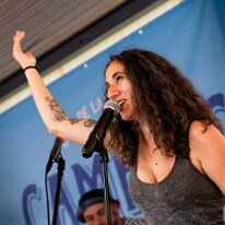 Jam Session @ Camping Blues Zazou Haifa (vocals). Jam Session avec Pepper Blues @ Camping Blues Festival, Clos de la George, Yvorne (VD), Switzerland, 21.06.2025. .(c) Christophe Losberger