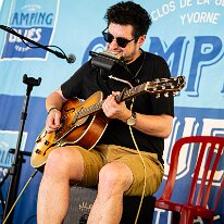 Ken! @ Camping Blues Ken Jaunin (guitar, harmonica). Ken! @ Camping Blues Festival, Clos de la George, Yvorne (VD), Switzerland, 21.06.2025. .(c) Christophe Losberger