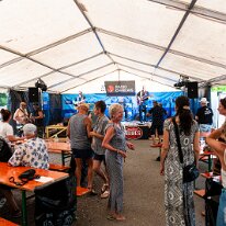The Greasers @ Camping Blues Thierry Lucotte (vocals, guitar), Philippe Cataldo (drums), Yves Ducret (bass, vocals). The Greasers @ Camping Blues Festival, Clos de la George, Yvorne (VD),...