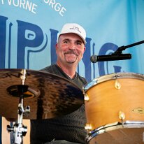 Wet Rugs @ Camping Blues Eric Dubauloz (drums). Wet Rugs @ Camping Blues Festival, Clos de la George, Yvorne (VD), Switzerland, 21.06.2025. .(c) Christophe Losberger