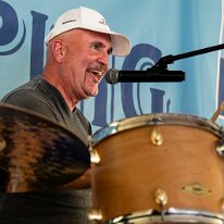 Wet Rugs @ Camping Blues Eric Dubauloz (drums). Wet Rugs @ Camping Blues Festival, Clos de la George, Yvorne (VD), Switzerland, 21.06.2025. .(c) Christophe Losberger
